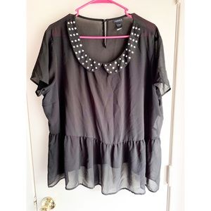 Torrid Sheet Peplum Top